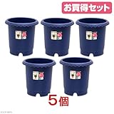 お買得セット リッチェル バラ鉢 ブルー 12号 φ36×36cm お買い得5個入
