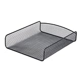 Safco Products 3272BL Onyx Mesh Desktop Organizer with Single Tray Black [並行輸入品]