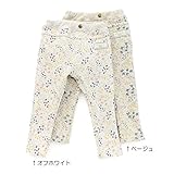 dolcina(ドルチーナ) 花柄スリムパンツ (80～140cm) キムラタンの子供服 (33327x33527-164) ベージュ 110