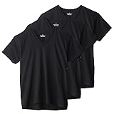 [ボディワイルド] Tシャツ 半袖 Vネック 綿100% 天竺 3枚組 BW50153 メンズ (NEW) ブラック M