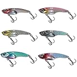 メタルバイブレーション ルアー セット ハードルアー バイブレーション バス 海釣り 遠投 シーバス ヒラメ タチウオ 青物 フィッシング 3.5g 5g 7.5g 10g 14g 6個セット (10g6個セット)