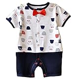 【SEBLES】ベビー 赤ちゃん 男の子 カバーオール ロンパース 半袖 ラウンドネック セットアップ プリント コットン 綿 ボトムス 春 夏 0歳 3ヶ月 6ヶ月 12ヶ月(タイプE,80cm)