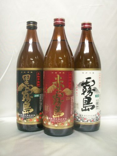 霧島酒造900ml3本セット（赤・黒・白）