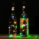 boddenly 4pcs 8ledソーラーワインボトルコルクShaped Bottlelight LED夜の妖精ライトランプハロウィンFestival寝室ホーム装飾ライト