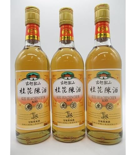 Amazon.co.jp: 【3本セット】 中華牌 桂花陳酒 15度 750ml×3本 : 食品