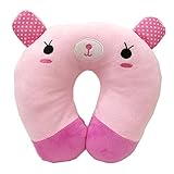 2つのかわいいU字型のホーム/オフィスの健康な首のピロートラベルネックピロー、ウサギのセット