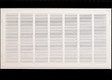 36 " x 10スチールReturnエアフィルタグリルfor 1 "フィルタ – Removable Face /ドア – HVACダクトカバー – フラットStamped面 – ホワイト