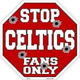 スマートブロンドCelticsファンのみメタルノベルティOctagon Stop Sign bs-244