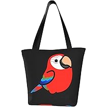 Amazon.co.jp: トートバック オウム コンゴウインコ 鳥柄