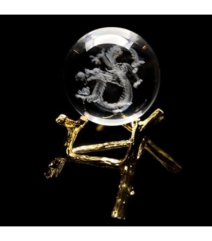 Amazon.co.jp: 高岡銅器 置物 波に龍 水晶玉付 平台付 蝋型鋳銅製 村田