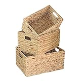 長方形水ヒヤシンスのセット3ストレージセット