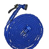 伸びるホース 魔法のホース 伸縮ホース 改良版 超軽量 ホースリール 洗車 軽い ガーデニング