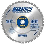 IRWIN Tools MARATHON Carbide Table / Miter Circular Saw Blade, 10-Inch, 40T (24070) [並行輸入品]