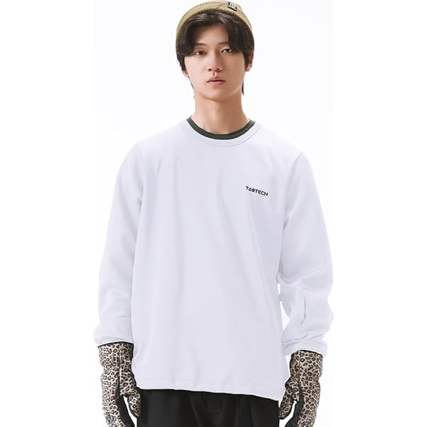 Amazon | [TaoTech] ロングスリーブTシャツ 裾切替え ペイズリー