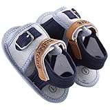 WAYLONGPLUS赤ちゃん幼児の男の子prewalker夏のキャンバス靴アンチスキッド・ソフト