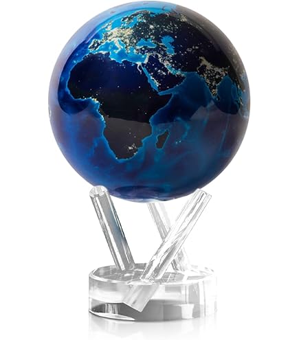 Amazon.co.jp: 磁力浮かぶ 地球儀 ちきゅうぎ (ブルー) : 文房具