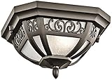 Kichler 49616OZ 2-Light Outdoor Flush & Semi Flush Mount Ceiling by Kichler