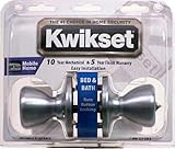Kwikset Satin Chrome Tylo Knob Mobile Home Privacy Set 93001-494