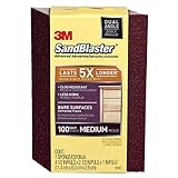 3M SandBlaster Dual Angle Sanding Sponge, 100-Grit [並行輸入品]
