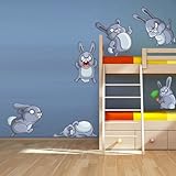 Full Color Wall Vinyl Sticker Decals Decor Art Bedroom Design Mural Kids Nursery Cartoon Hare Cony B