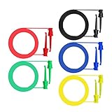 Non-brand 高品質5個マルチメーターテストデュアルSMDテストフックリードケーブル50cm