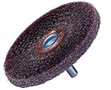 Weiler 35305 Polyflex Encapsulated Stem-Mounted Crimped Wire Wheel, 2, 0.118 Steel Fill, 1/4 Stem (P