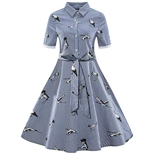 Mua ヴィンテージ風1950年代ロカビリーエレガントプリント花柄オードリードレスレトロカクテルドレス 女性の古典的 シック水玉柄 Aライン ワンピース By Yokino4211 Tren Amazon Nhật Chinh Hang Fado