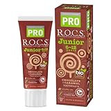 R.O.C.S. ロックスPRO ジュニア(6～12才) チョコ＆キャラメル味【ミネラル配合】虫歯予防 こども歯みがき 74g