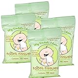 Tooth Tissues Dental Wipes for Baby or Toddler (4 Packs of 30 Wipes) by Tooth Tissues