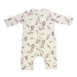 (ocean&ground)オーシャン＆グラウンド 長袖ロンパース 新生児 肌着 ロンパース 1620556 BIRD&ROSETTE ベビー 赤ちゃん ロンパース 女の子 男の子 ボディスーツ 肌着