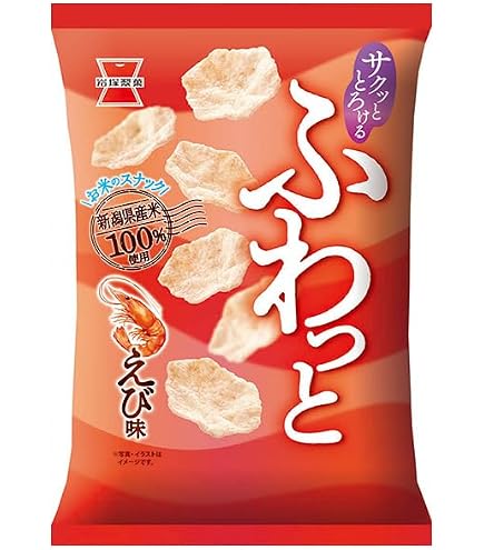 Amazon.co.jp: 岩塚製菓 ふわっとやわらかえび味・枝豆味 2種アソート