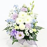 お供えアレンジ（お任せスタンダード）　白＆紫系