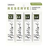 D'Addario WOODWINDS （ダダリオウッドウインズ）レゼルヴ テナーサックス リード サンプラーパック2.5 3.0 3.0 3.0+、DRS-K25