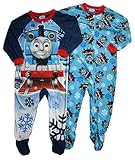 Thomas the Train Set of 2 Little Boys Footed毛布スリーパーパジャマ( 4t )