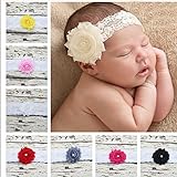 Domybestベビー ヘアバンド セット キッズ 子供 フラワー 9色セット カチューシャ 髪飾り ヘアアクセサリー 　花　女の子 新生児 赤ちゃん 出産祝い 内祝い お宮参り 誕生日 100日記念