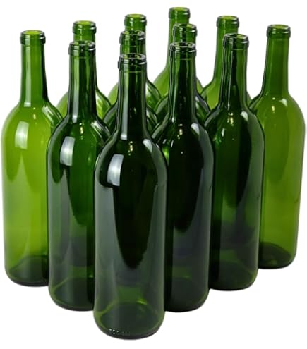 Amazon.co.jp: FastRack - 750mlグリーンワインボトル (12本パック) W5