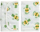 めんぷます田 赤ちゃんのガーゼベルトカバー I'm Pine Thank you 約16×22cm(2個入)※広げた状態 綿100% 日本製