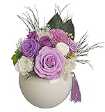 フラデコ 和風プリザーブドフラワー 「欅」 (パープル)