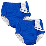 I Play。赤ちゃん&幼児用再利用可能な吸収性用おむつ( Pack of 2 ) カラー: ブルー