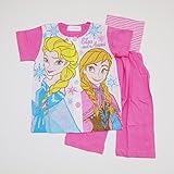 ディズニー！アナと雪の女王 ナイトウェア半袖パジャマ ピンク 90cm/95cm（A7311) (95ｃｍ)