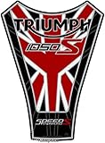 MOTOGRAFIX(モトグラフィックス) タンクパッド ブラック/ホワイト/レッド TRIUMPH SPEED TRIPLE 1050S (18-20)
