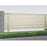 サビに強い　YKK ap　シンプレオフェンスSY1型　本体　T100　『高さ100ｃｍ用　横スリット　半目隠しタイプ　アルミフェンス　柵』 　カームブラック