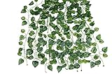 [スプレンノ] 人工 観葉植物 造花 12本 セット すぐに使える 結束バンド 付き フェイク グリーン (西瓜)