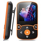AGPTEK MP3プレーヤー クリップ式 運動用 Bluetooth5.0 音楽プレーヤー 30g超軽量 16GB内蔵 miniサイズ スポーツ ロスレスサウンド コンパクト ミュージックプレーヤー アームバンド付き 歩数計 FMラジオ ダイレクト録音 SDカード対応 128GBに拡張可能 通勤/ランニング/ヨガなどに適用 日本語説明書付き 誕生日 ギフト プレゼント A65