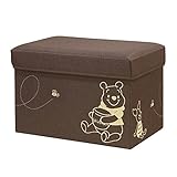スツール 収納ボックス 「クマのプーさん」 幅50×奥行31.5×高さ34cm ブラウン ディズニー BS5030-PO