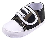 (コ-ランド) Co-land ベビー スニーカー ファーストシューズ 滑り止め 赤ちゃん靴 男の子 女の子 幼児 迷彩柄 ベビーシューズ 第一歩 出産祝い グリーン 13cm