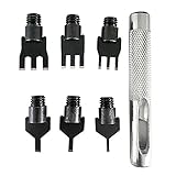 volflashy パンチ 穴開け セット ステッチング プロング パンチ レザー クラフ トミシン ツール