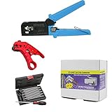 プラチナツール100004 C ez-rj45 Crimper , Cat 5 / 5eコネクタ、カッター、ツールキット