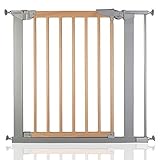 BabyDan True Pressure Avantgarde Baby Safety Stair Gate Silver Beech All Widths (77.5cm-84.4cm) by B