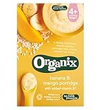 Organix Banana & Mango Porridge 120g (Pack of 2) - Organixバナナ＆マンゴーのお粥120グラム (Organix) (x2) [並行輸入品]
